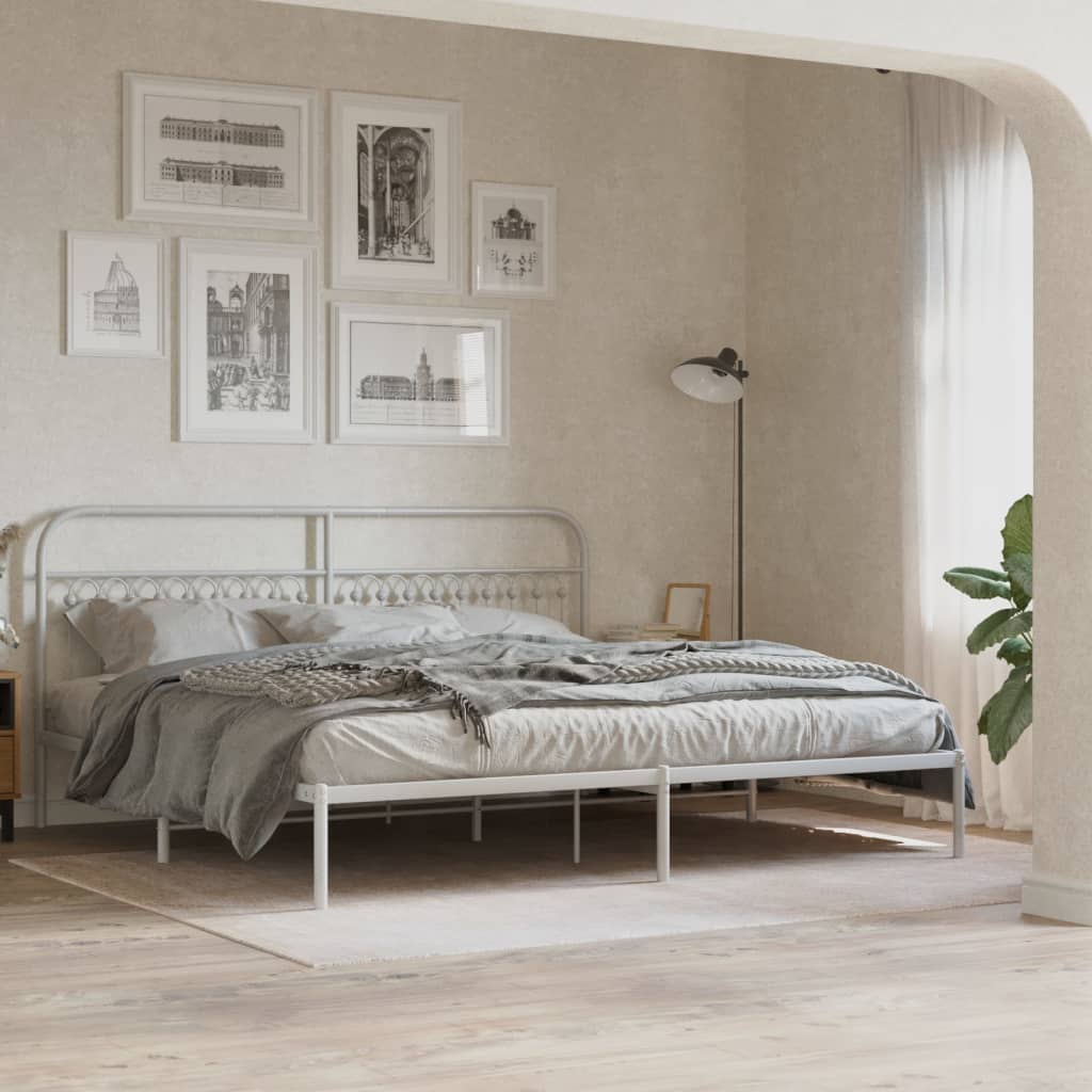 Metal Replace Headboard White 193 cm