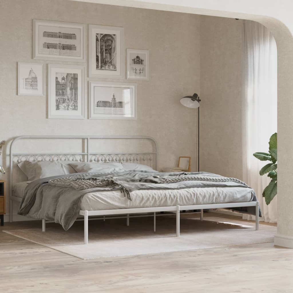 Metal Replace Headboard White 200 cm