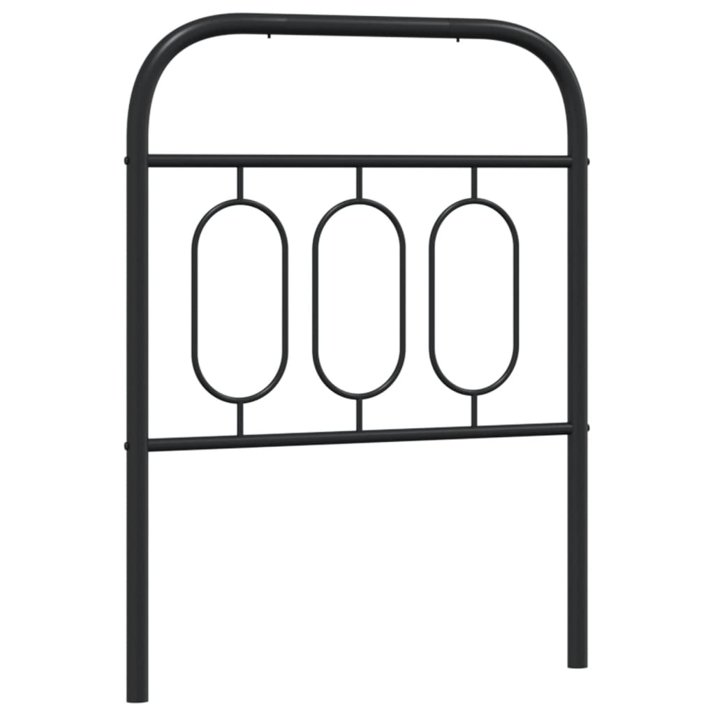 Metal Replace Headboard Black 75 cm