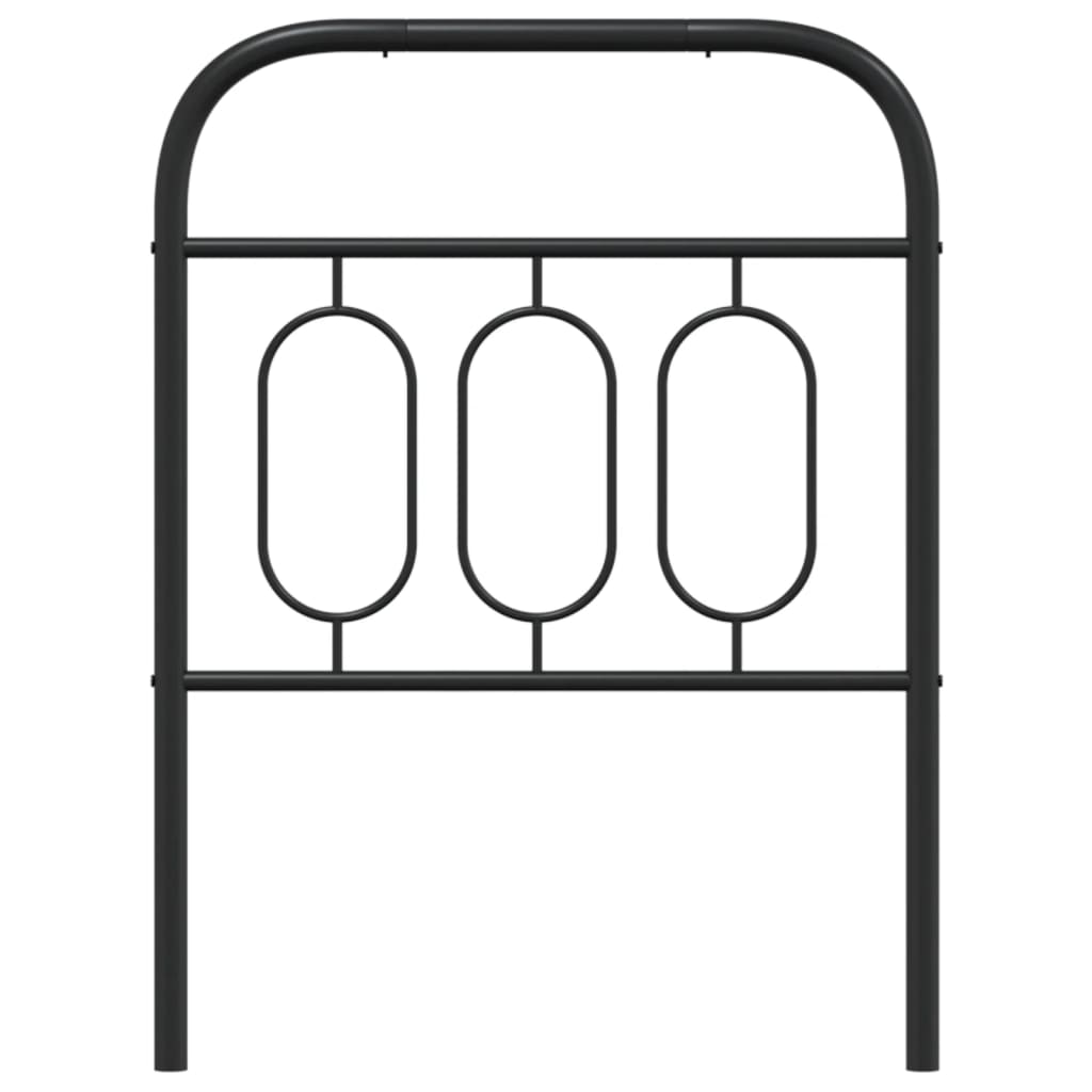 Metal Replace Headboard Black 75 cm