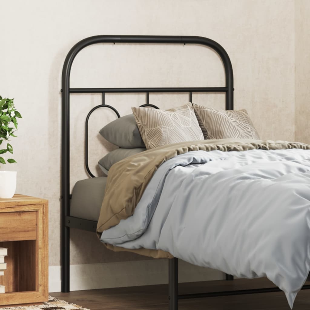 Metal Replace Headboard Black 75 cm