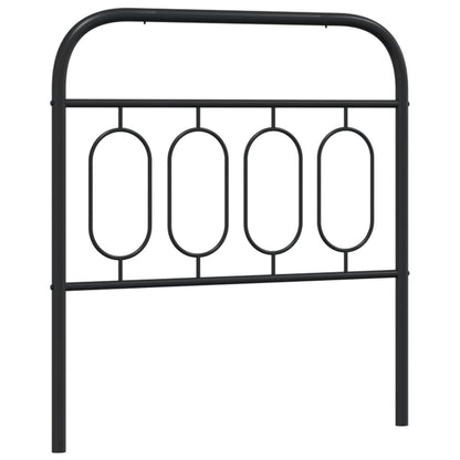 Metal Replace Headboard Black 90 cm
