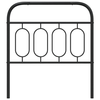 Metal Replace Headboard Black 90 cm