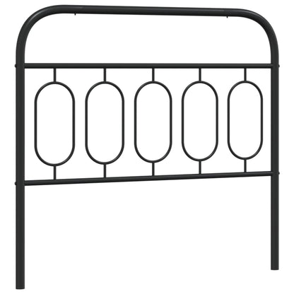 Metal Replace Headboard Black 100 cm