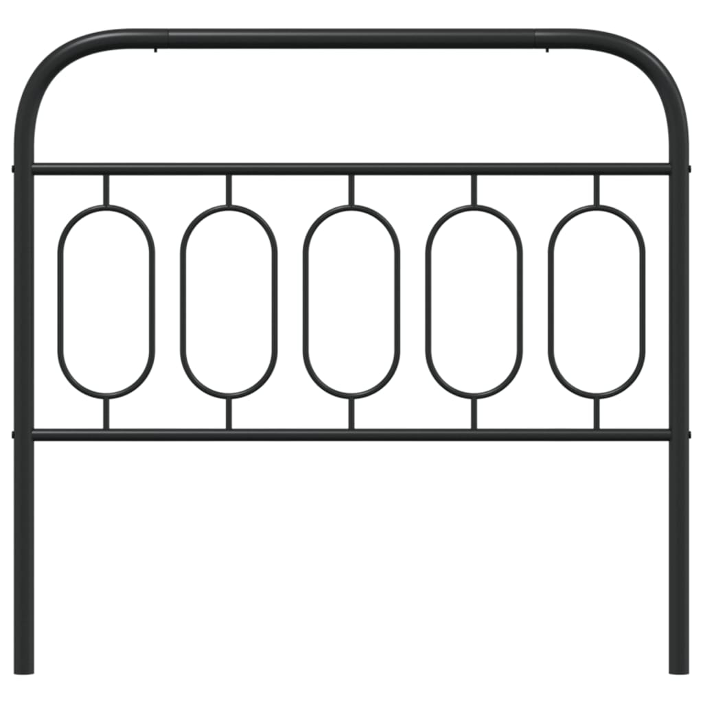 Metal Replace Headboard Black 100 cm