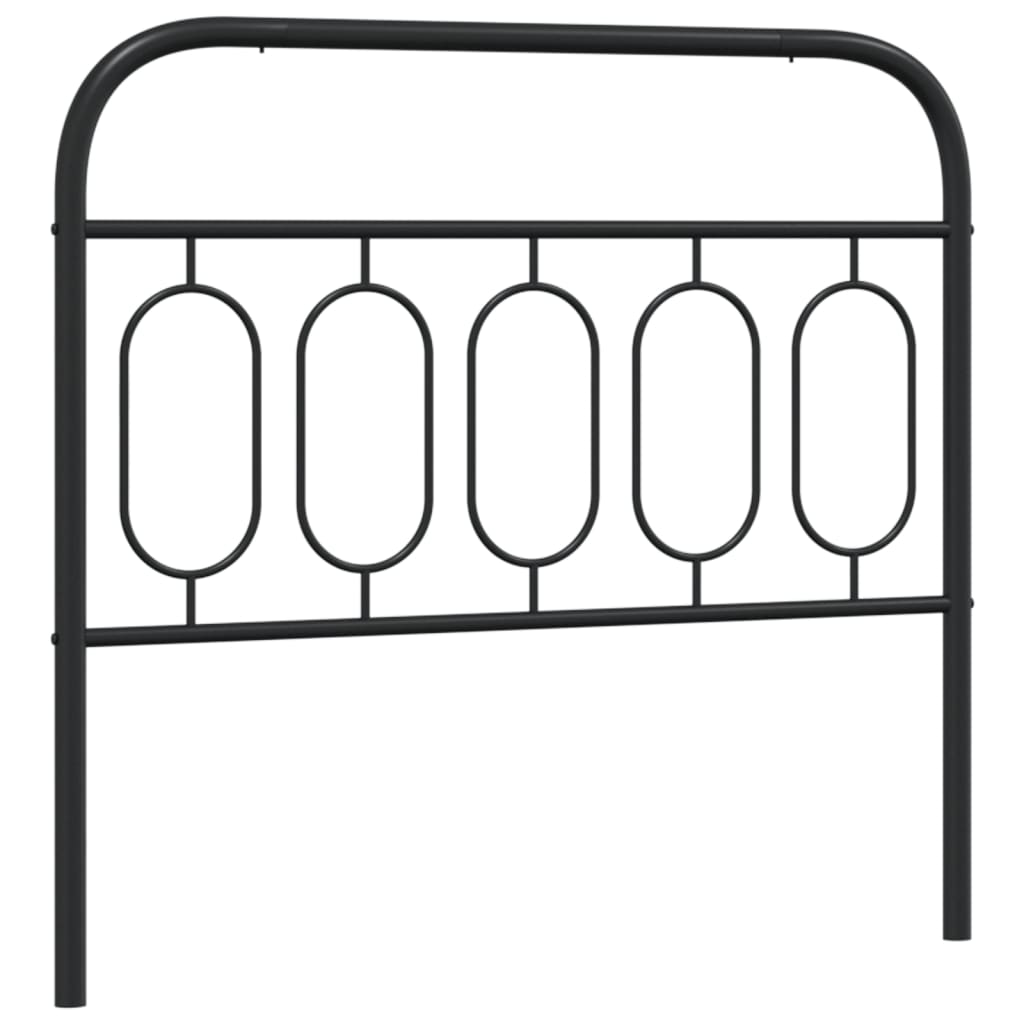 Metal Replace Headboard Black 107 cm