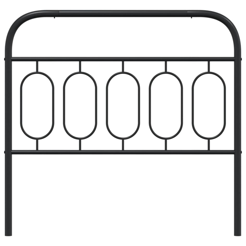 Metal Replace Headboard Black 107 cm