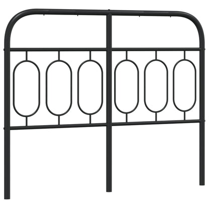 Metal Replace Headboard Black 120 cm
