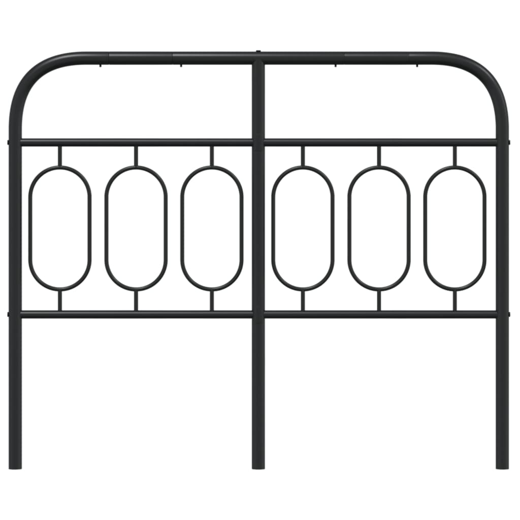 Metal Replace Headboard Black 120 cm