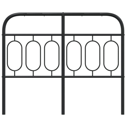 Metal Replace Headboard Black 120 cm