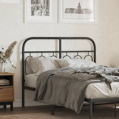 Metal Replace Headboard Black 120 cm