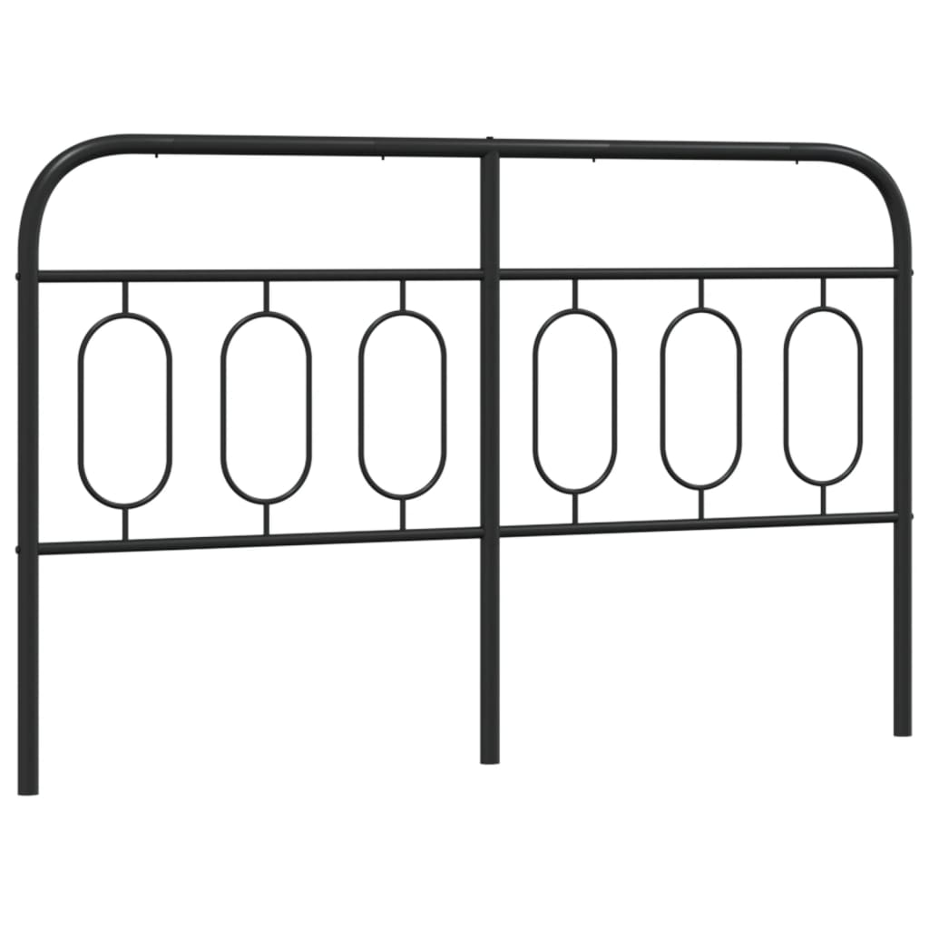 Metal Replace Headboard Black 137 cm