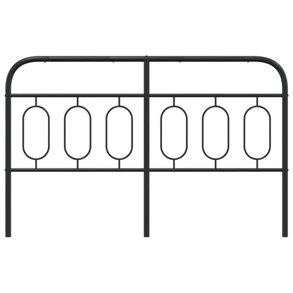 Metal Replace Headboard Black 137 cm