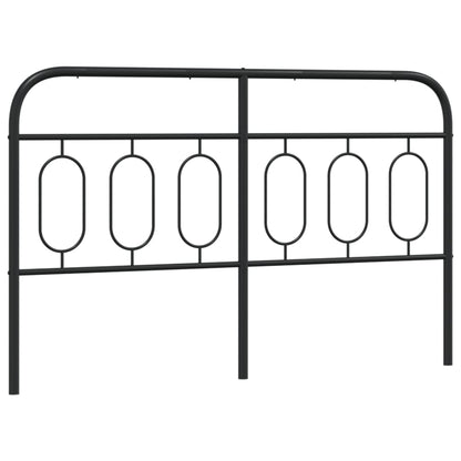 Metal Replace Headboard Black 150 cm