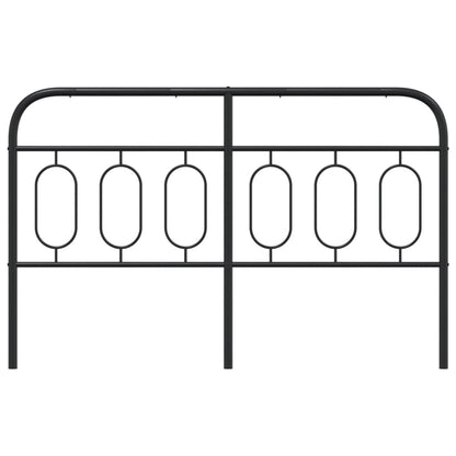 Metal Replace Headboard Black 150 cm