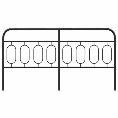 Metal Replace Headboard Black 160 cm