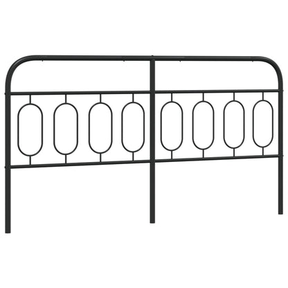 Metal Replace Headboard Black 193 cm