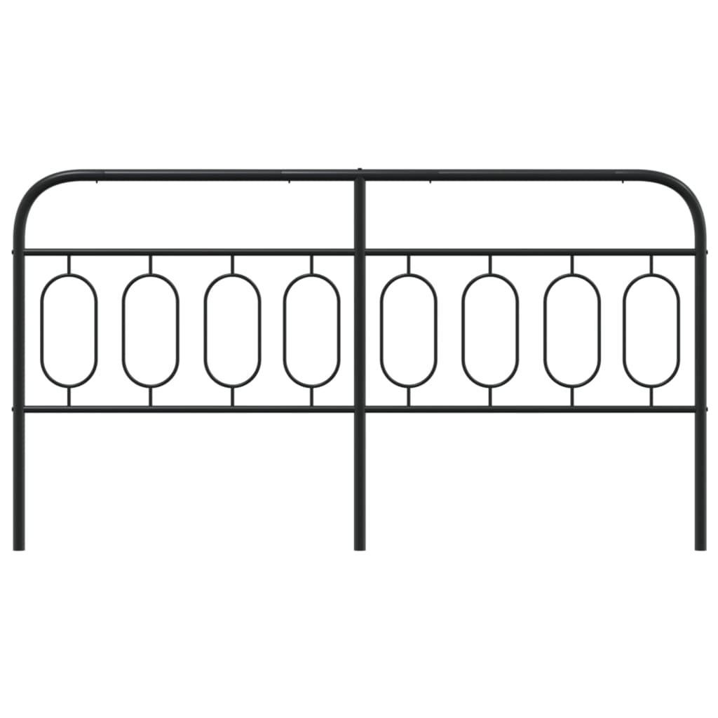 Metal Replace Headboard Black 193 cm