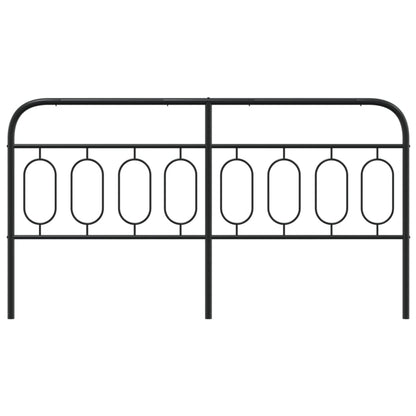 Metal Replace Headboard Black 193 cm