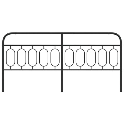Metal Replace Headboard Black 200 cm