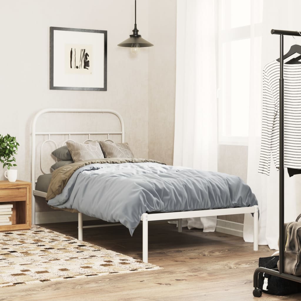 Metal Replace Headboard White 90 cm