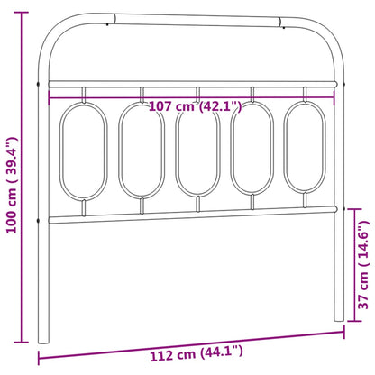 Metal Replace Headboard White 107 cm