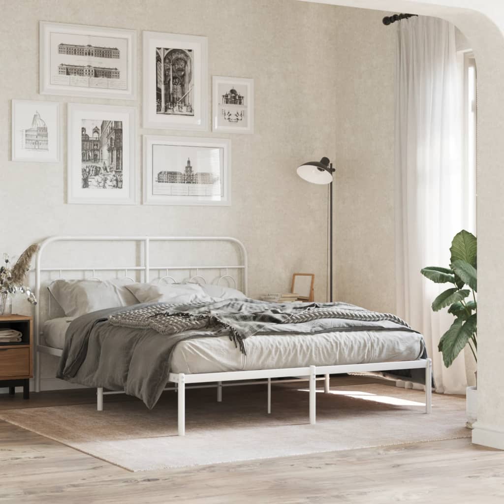 Metal Replace Headboard White 140 cm