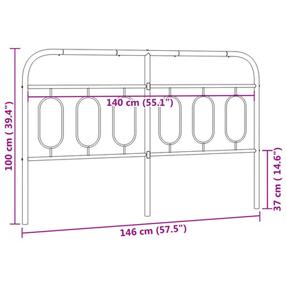 Metal Replace Headboard White 140 cm