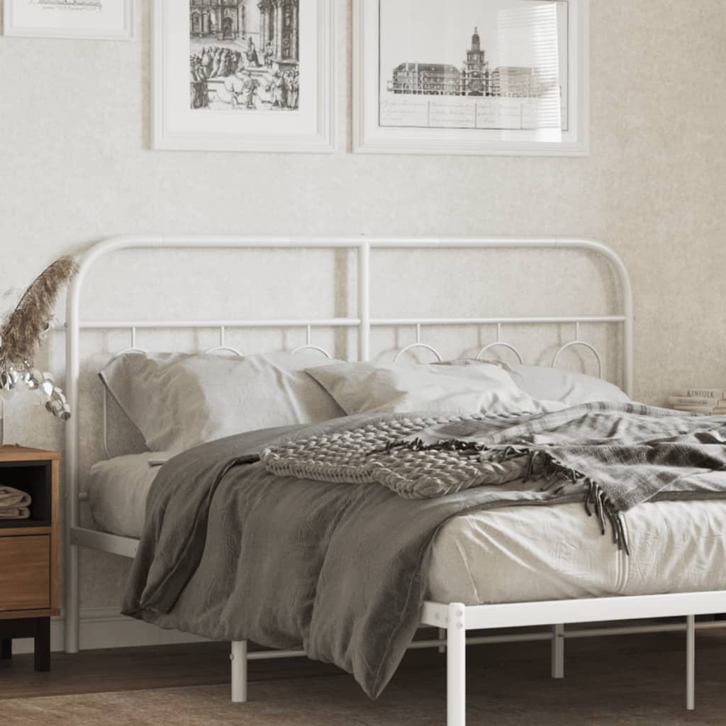 Metal Replace Headboard White 140 cm