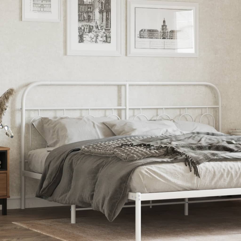 Metal Replace Headboard White 193 cm