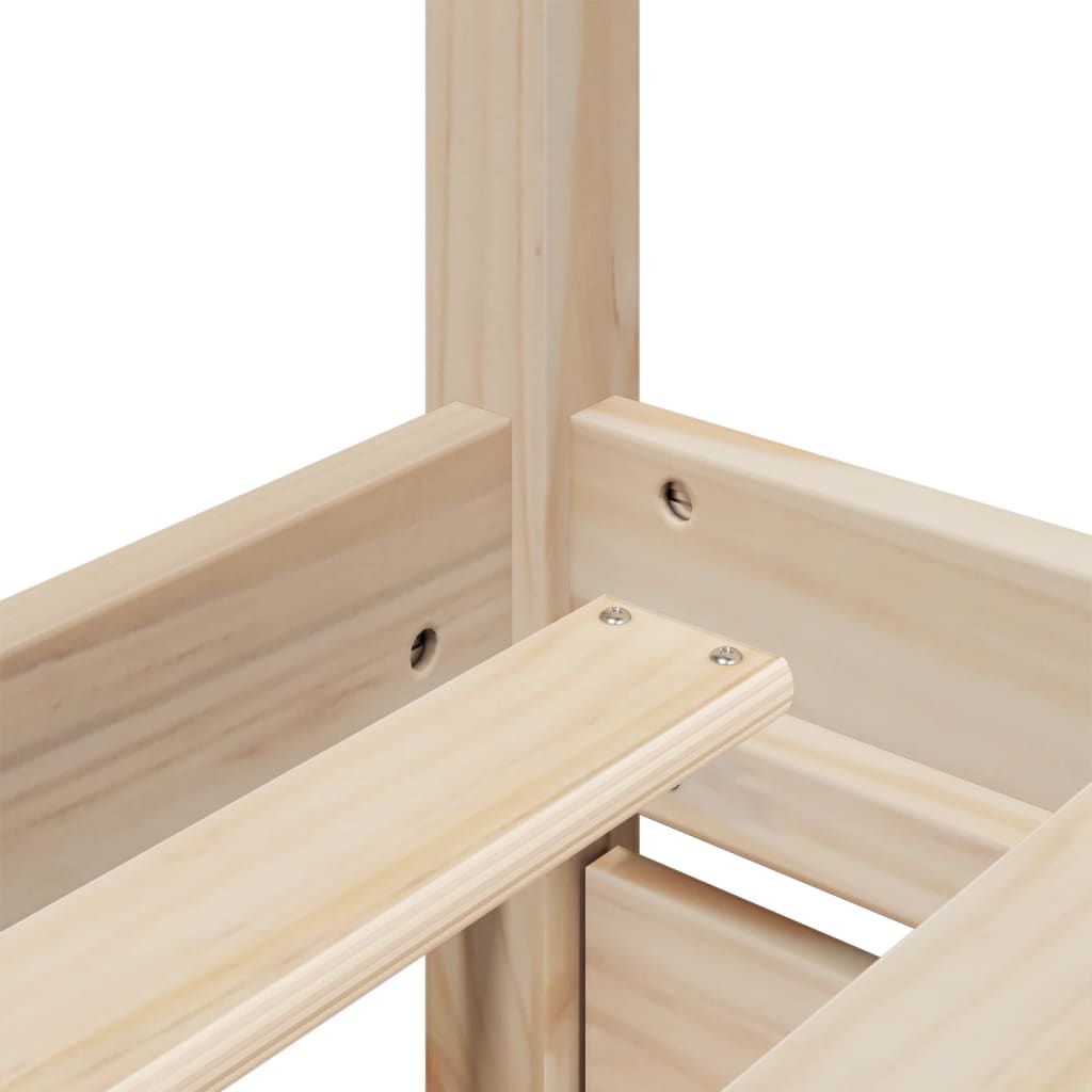 Bed Frame without Mattress 90x190 cm Single Solid Wood Pine