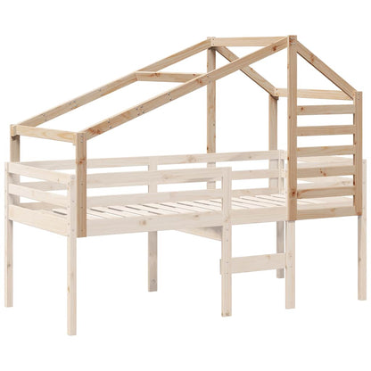 Kids'Bed Roof 198x87x113 cm Solid Wood Pine