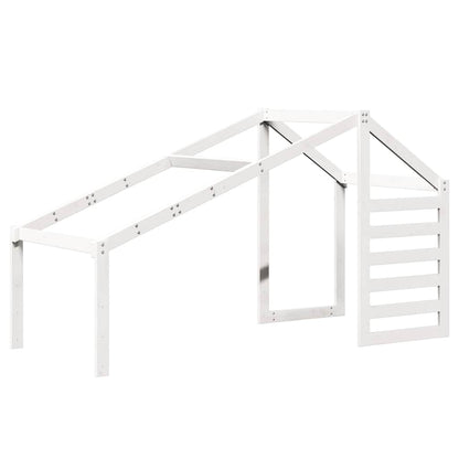 Kids'Bed Roof White 198x87x113 cm Solid Wood Pine