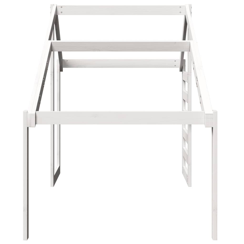 Kids'Bed Roof White 198x87x113 cm Solid Wood Pine