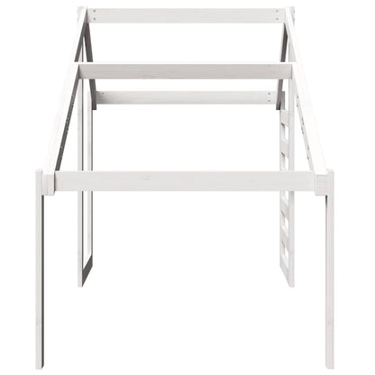 Kids'Bed Roof White 198x87x113 cm Solid Wood Pine