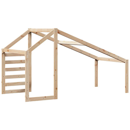 Kids'Bed Roof 198x97x113 cm Solid Wood Pine