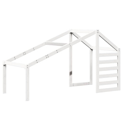 Kids'Bed Roof White 198x97x113 cm Solid Wood Pine