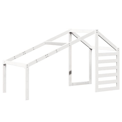 Kids'Bed Roof White 188x97x113 cm Solid Wood Pine