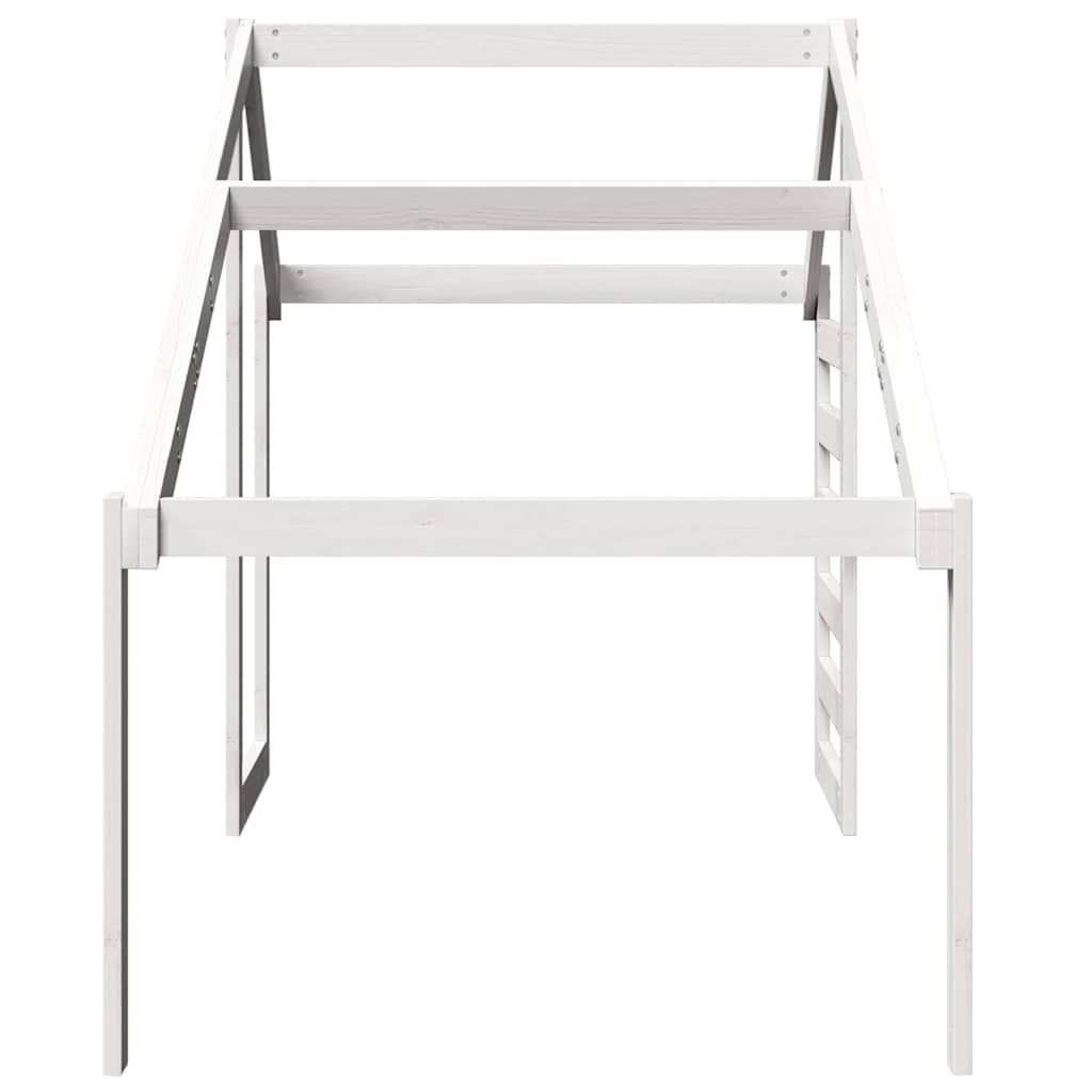 Kids'Bed Roof White 188x97x113 cm Solid Wood Pine