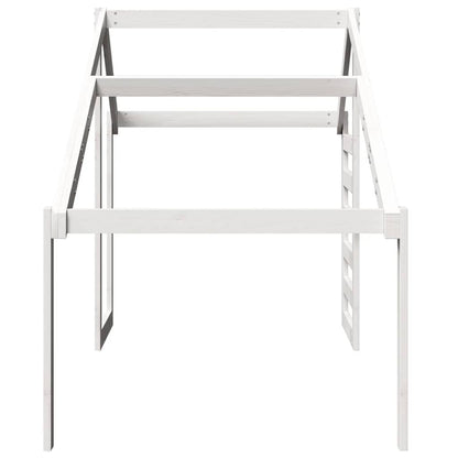 Kids'Bed Roof White 188x97x113 cm Solid Wood Pine