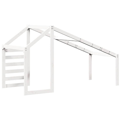 Kids'Bed Roof White 188x97x113 cm Solid Wood Pine