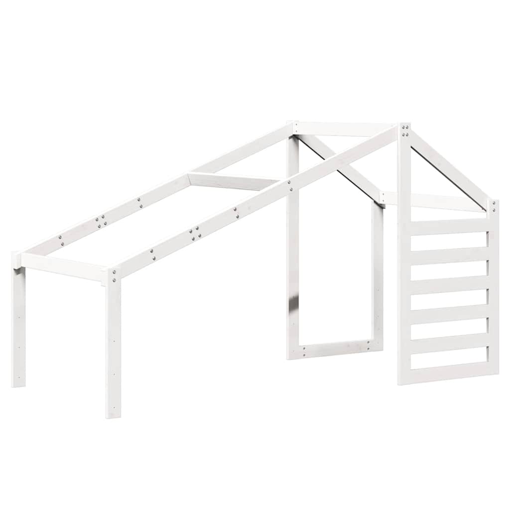 Kids'Bed Roof White 188x82x113 cm Solid Wood Pine