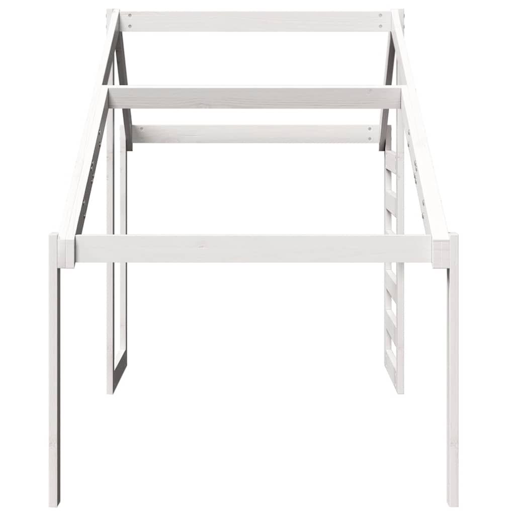 Kids'Bed Roof White 188x82x113 cm Solid Wood Pine