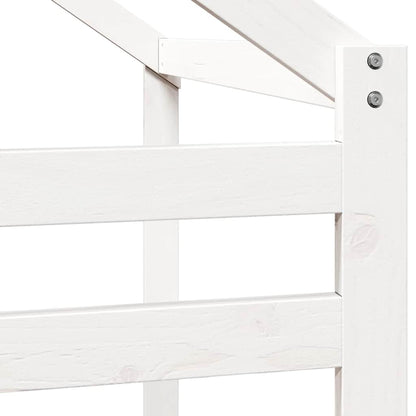 Kids'Bed Roof White 188x82x113 cm Solid Wood Pine