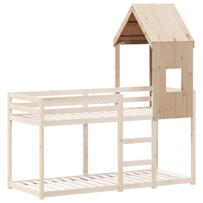 Kids'Bed Roof 60x89x134,5 cm Solid Wood Pine