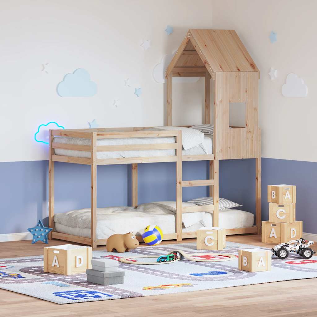 Kids'Bed Roof 60x89x134,5 cm Solid Wood Pine