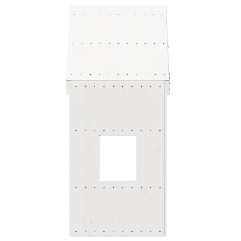 Kids'Bed Roof White 60x89x134,5 cm Solid Wood Pine