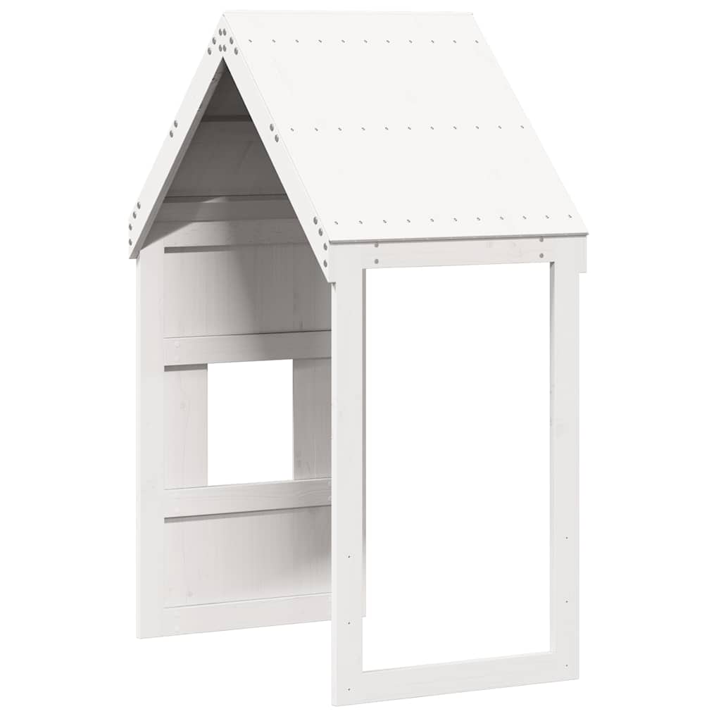 Kids'Bed Roof White 60x89x134,5 cm Solid Wood Pine