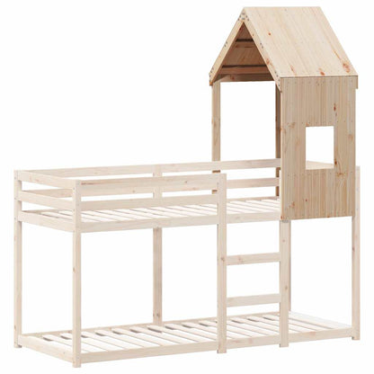 Kids'Bed Roof 60x99x139,5 cm Solid Wood Pine