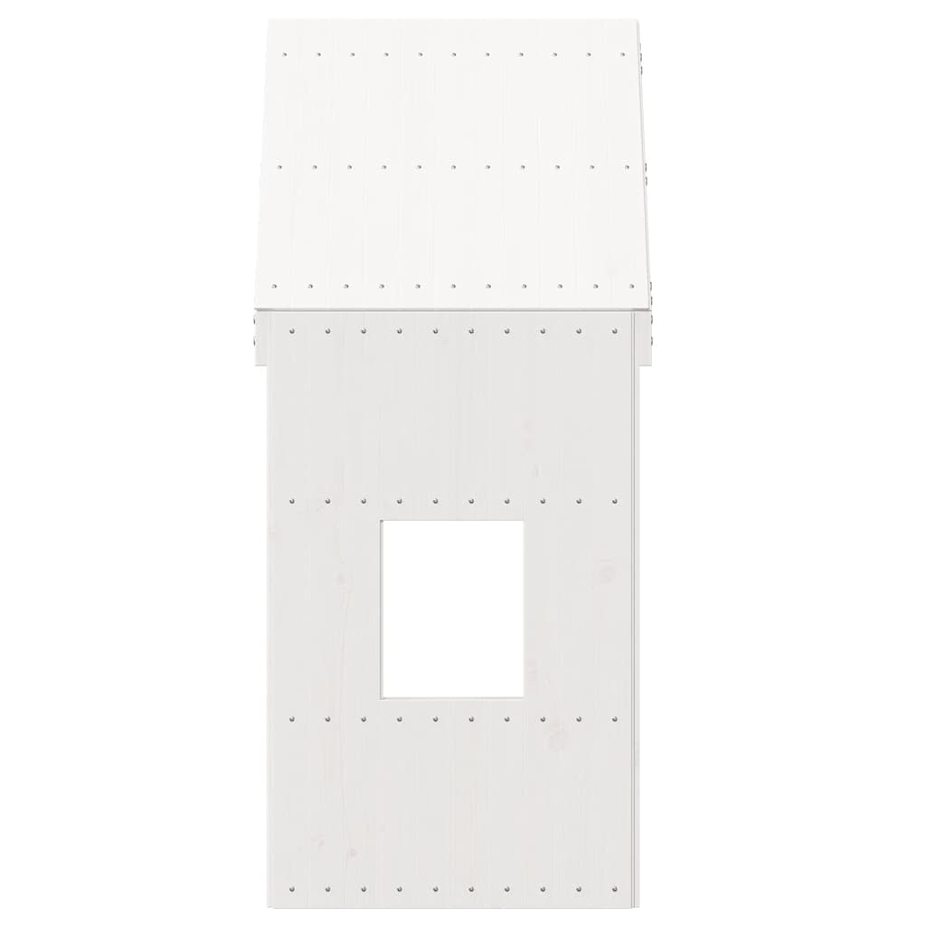 Kids'Bed Roof White 60x99x139,5 cm Solid Wood Pine